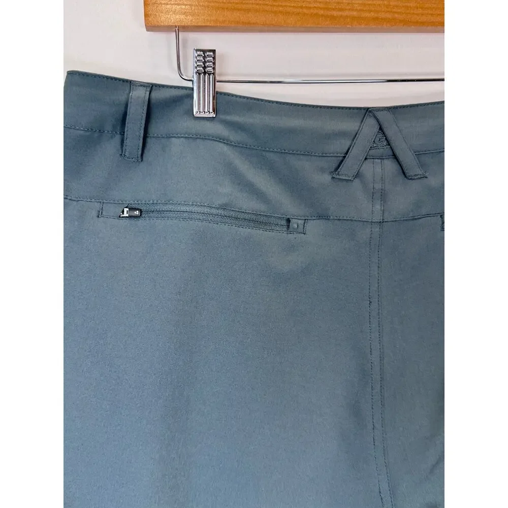 Gerry Mens Trail Hiking Shorts Stretch Zip Pockets Steel Blue Size 36
